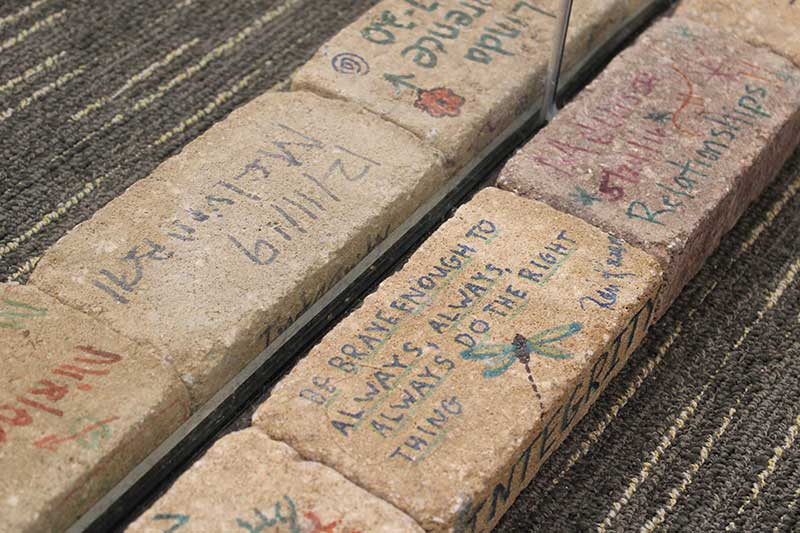 bricks with vision written on them